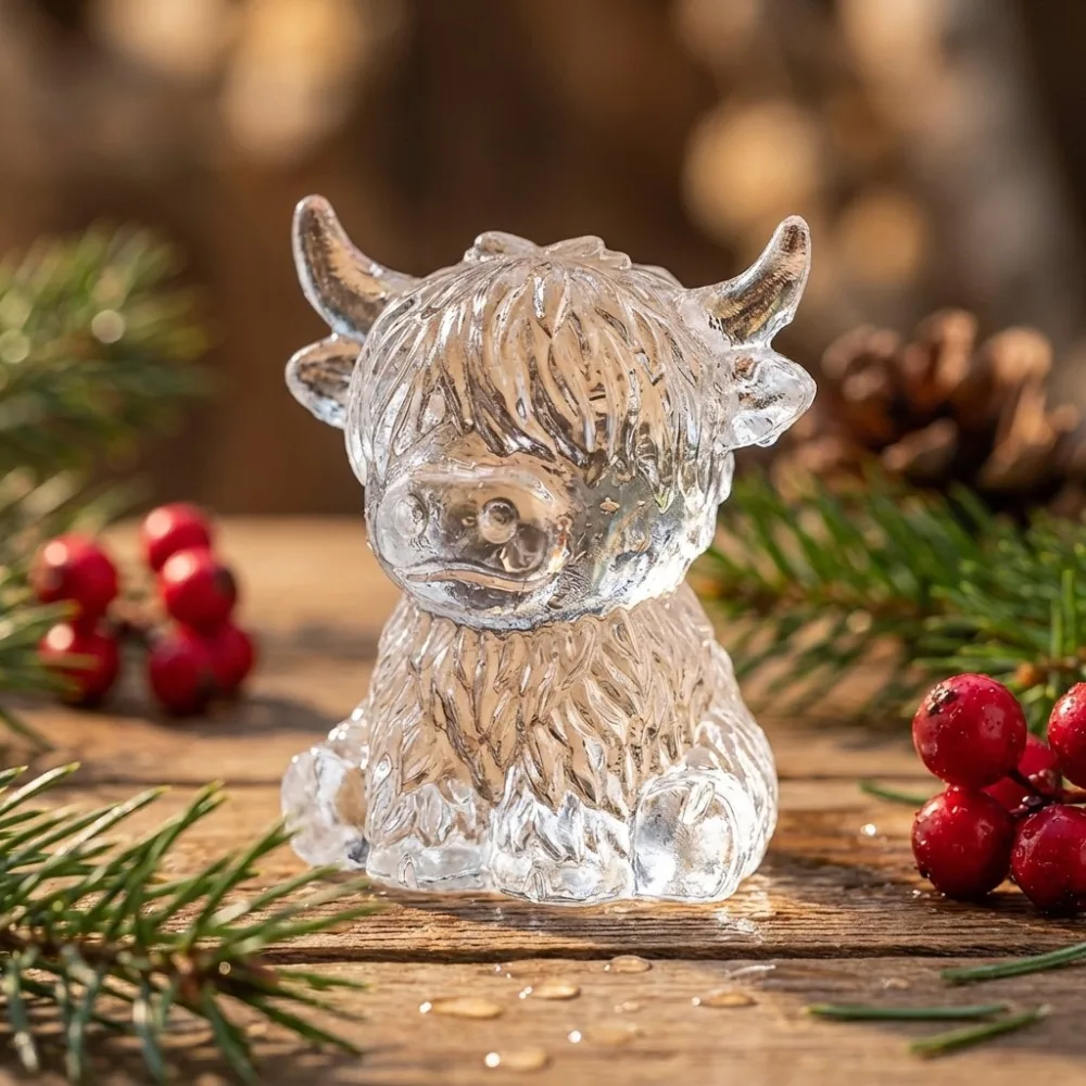 6-Cavity Mini Highland Cow Ice Cube & Dessert Mold