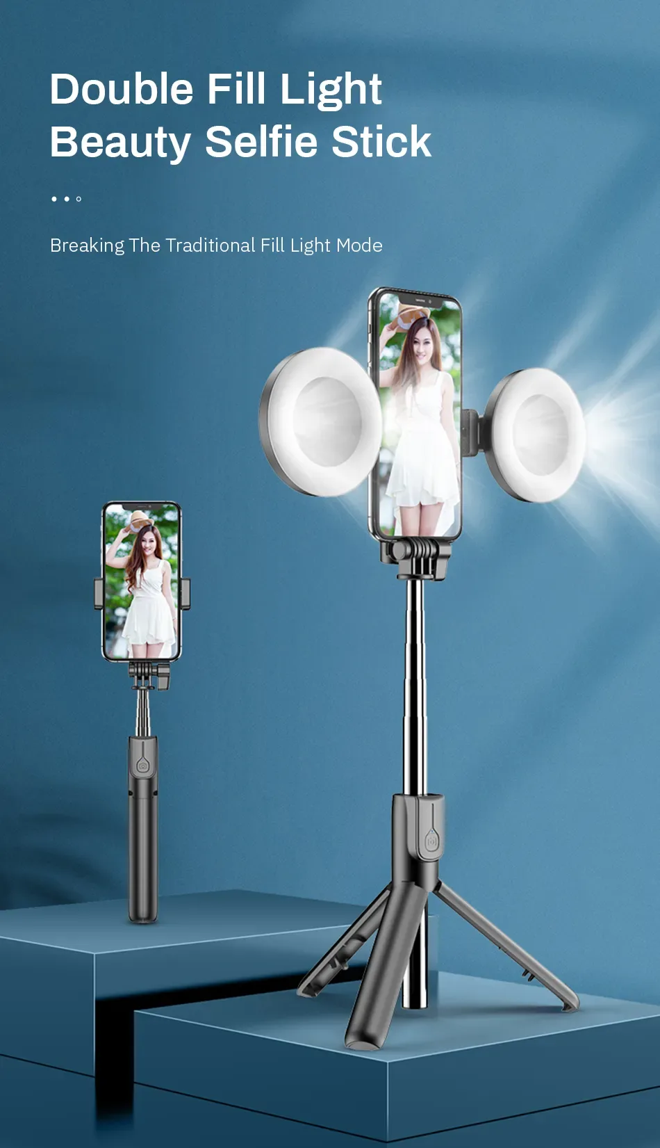 6-in-1 Bluetooth Selfie Stick