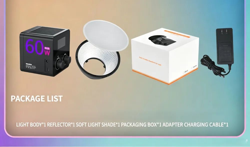60W Outdoor Handheld Portable RGB Fill Light