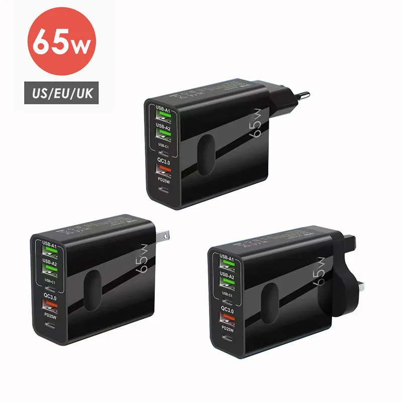 65W Multi-Port Fast Charger