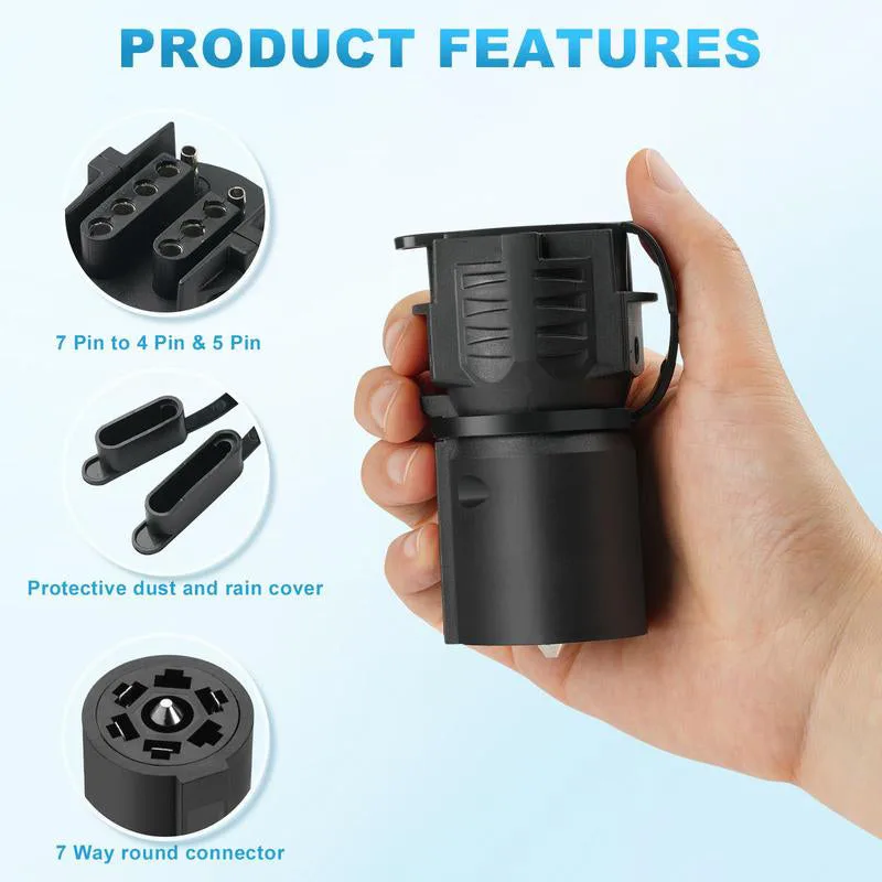 7-Pin to 4/5-Pin Trailer Adapter Plug