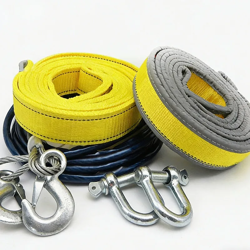 8-Ton Tow Rope with U-Shackle Hooks