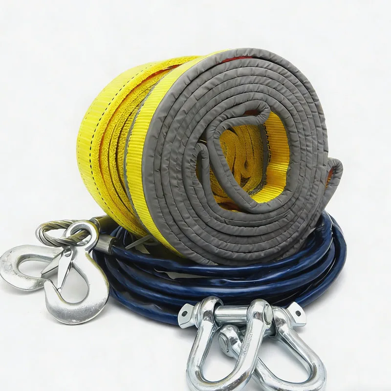 8-Ton Tow Rope with U-Shackle Hooks