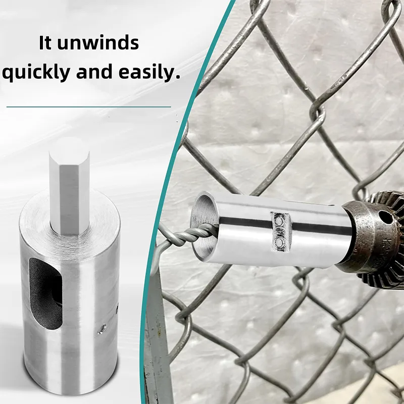 9-Gauge Fence Wire Twister for 3-Jaw Drill Chuck