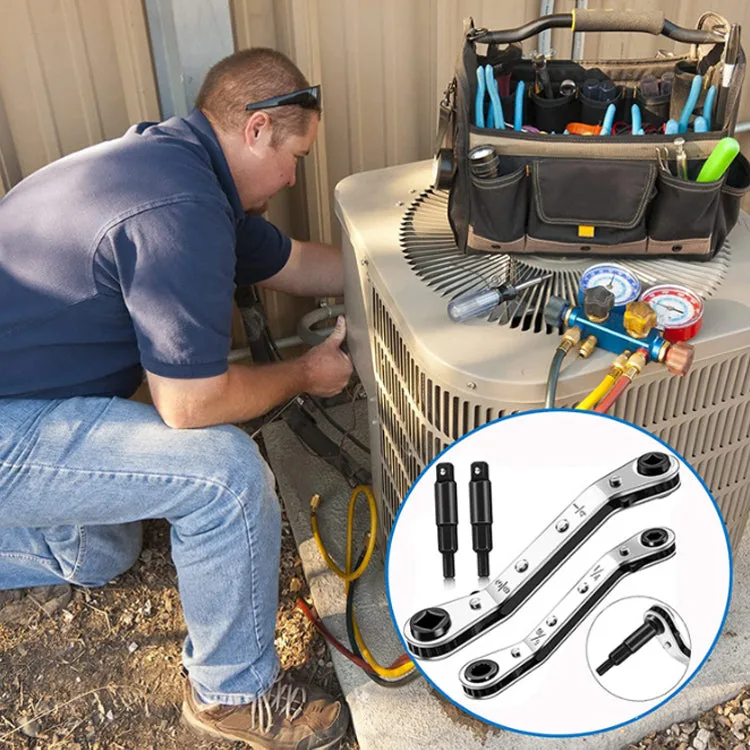 AC Wrench 2-Piece Kit with Hex Bits