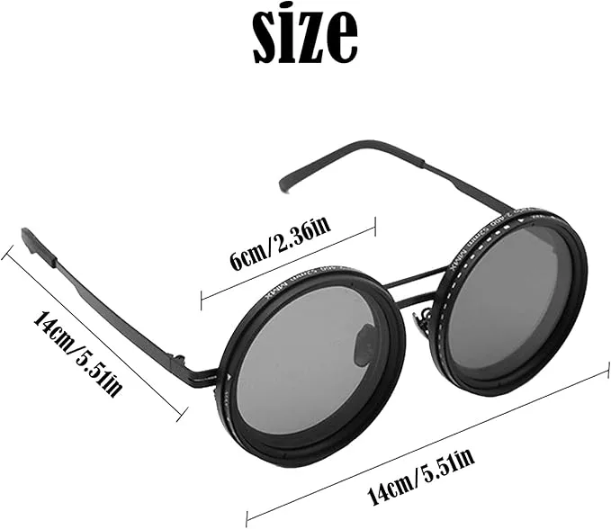 Adjustable Tint Polarized Round Sunglasses