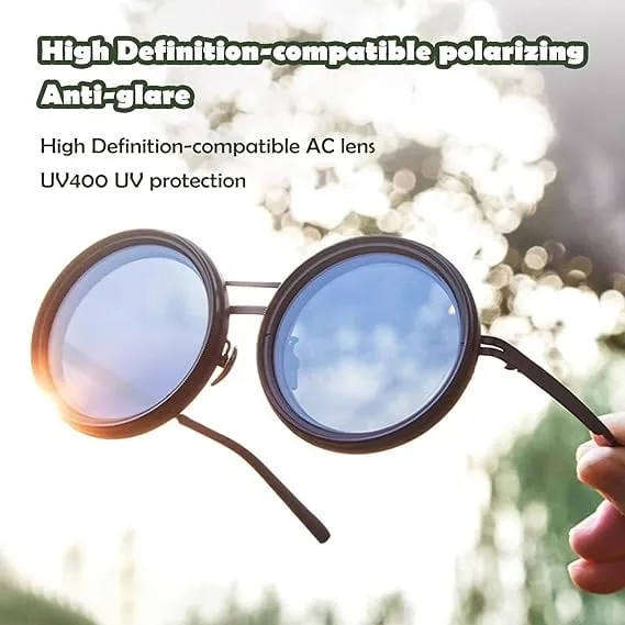 Adjustable Tint Polarized Round Sunglasses