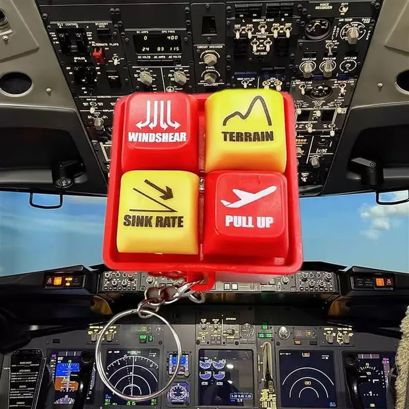 Aviation Warning Sound Keyring