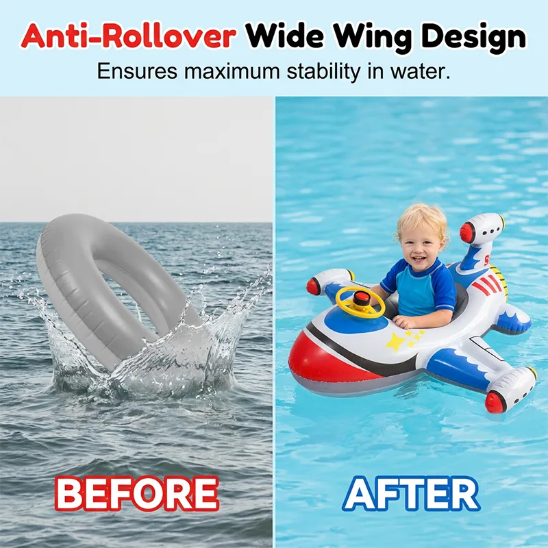 Airplane Inflatable Pool Float for Kids