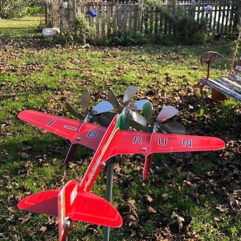 Airplane Wind Spinner Pinwheel