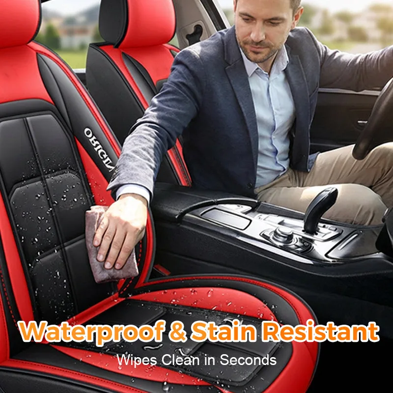All-Season Full-Coverage Leather Car Seat Cover
