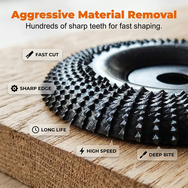 Angle Grinder Shaping Disc for Woodworking