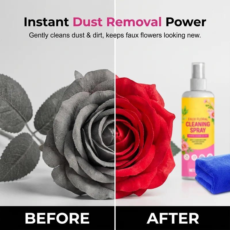 Artificial Flower Cleaning Spray with Towel