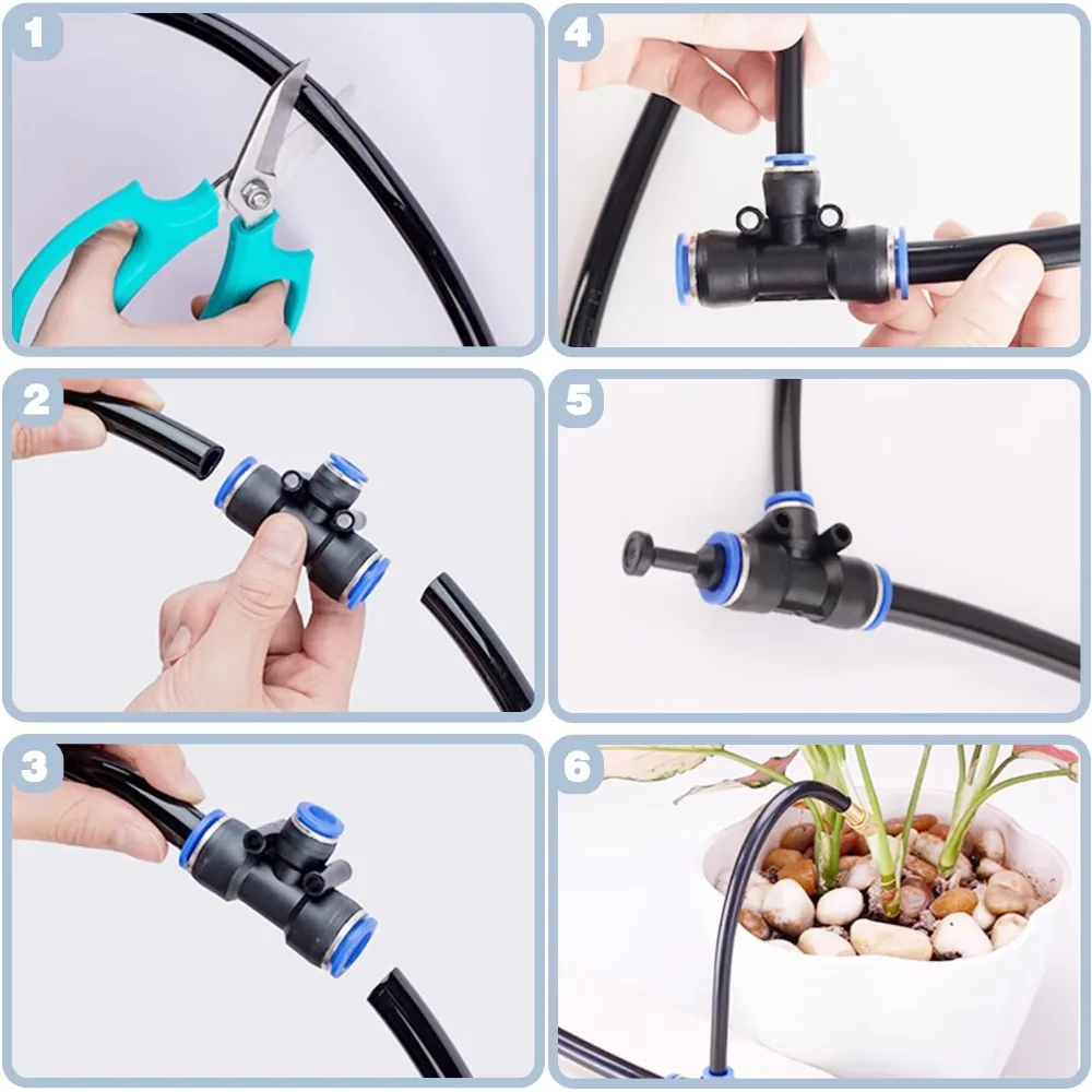 Automatic 360° Curved Garden Irrigation System