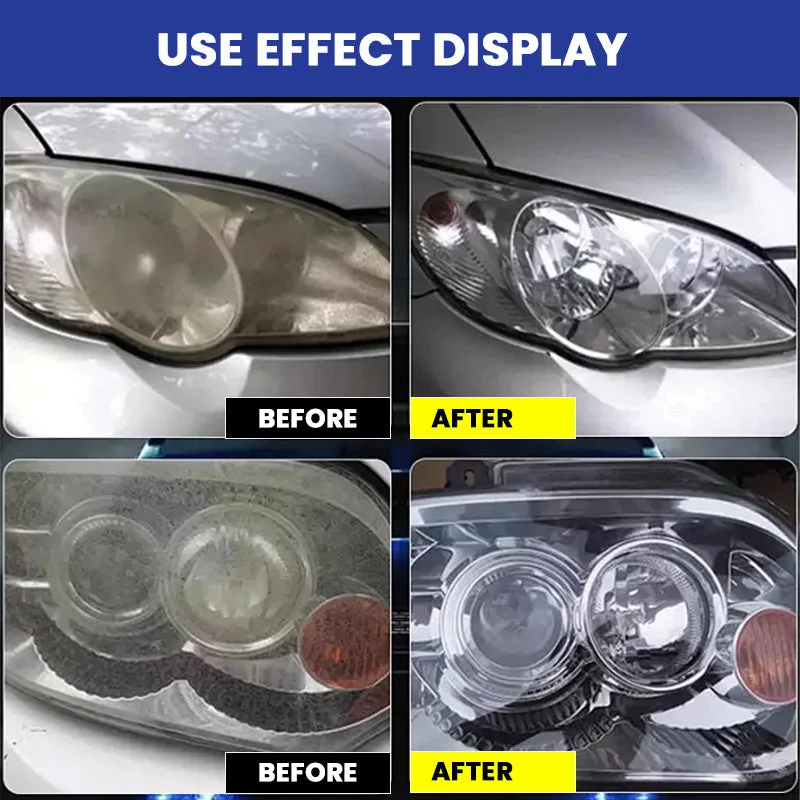 Automotive Headlight Restoration Fluid Kit
