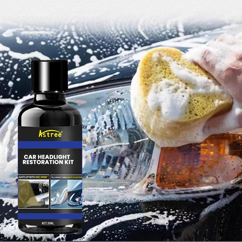 Automotive Headlight Restoration Fluid Kit