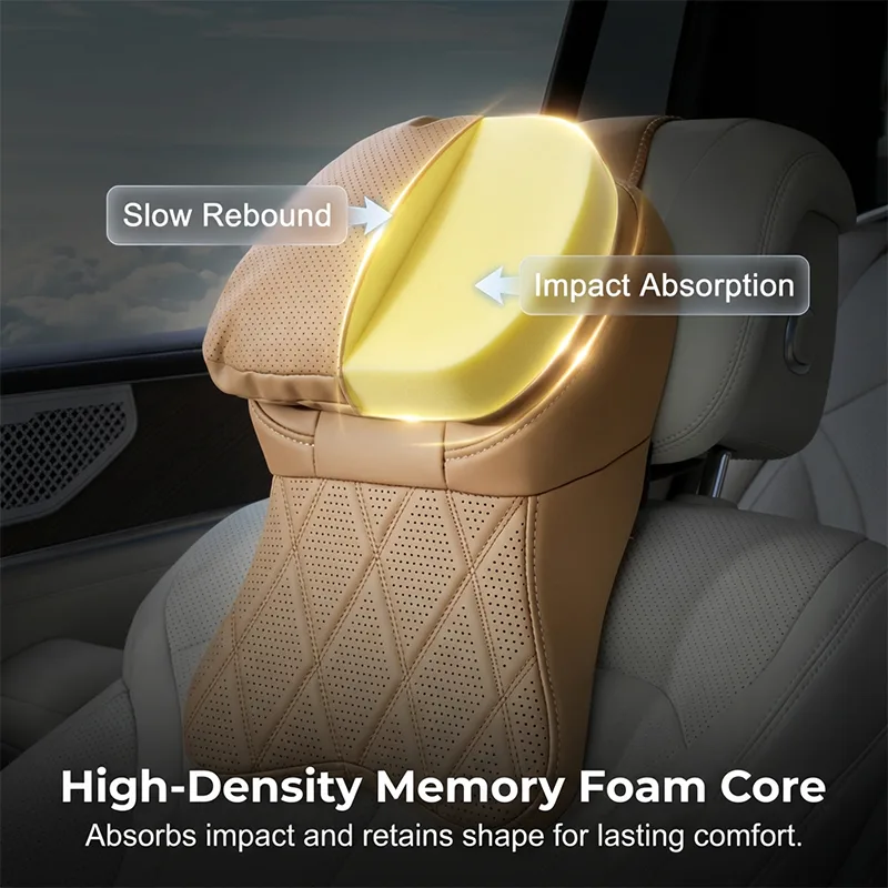 PU Leather Car Neck Pillow