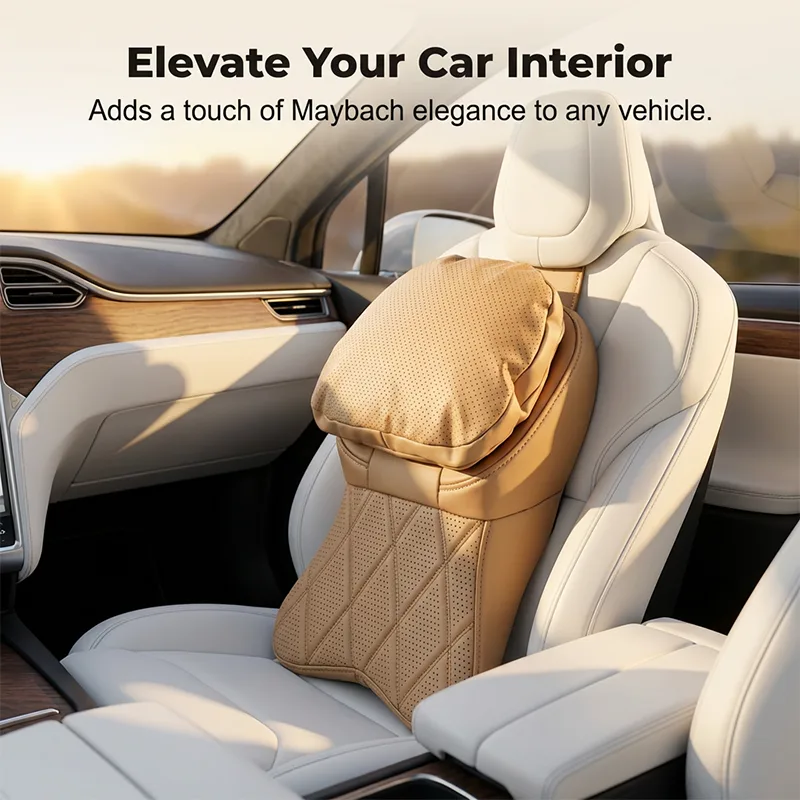 PU Leather Car Neck Pillow
