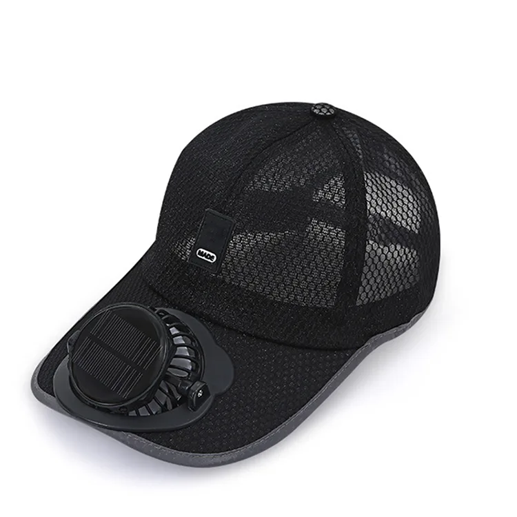 Breathable Baseball Cap with Solar Fan