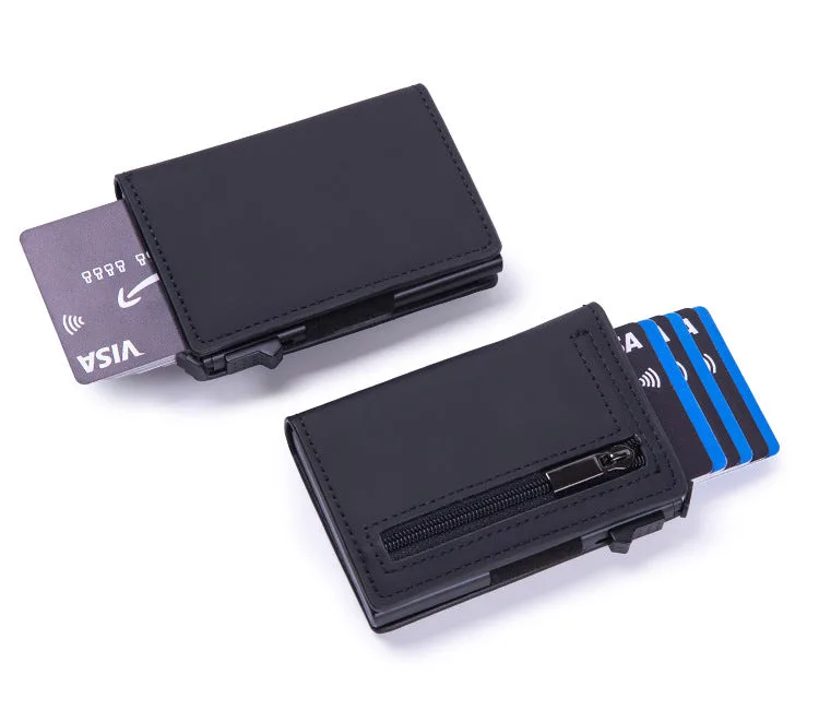 Business simple two-fold multi-card slot large capacity wallet