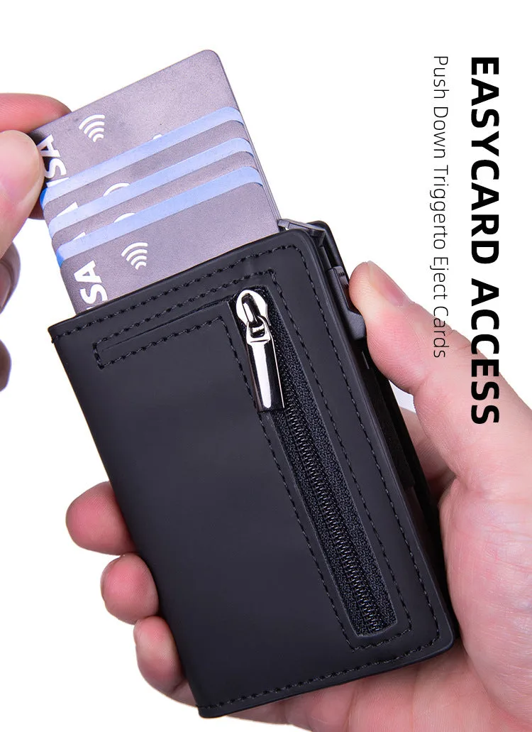 Business simple two-fold multi-card slot large capacity wallet