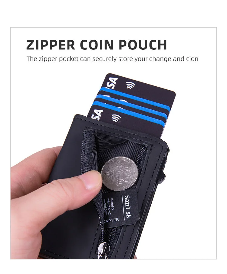 Business simple two-fold multi-card slot large capacity wallet