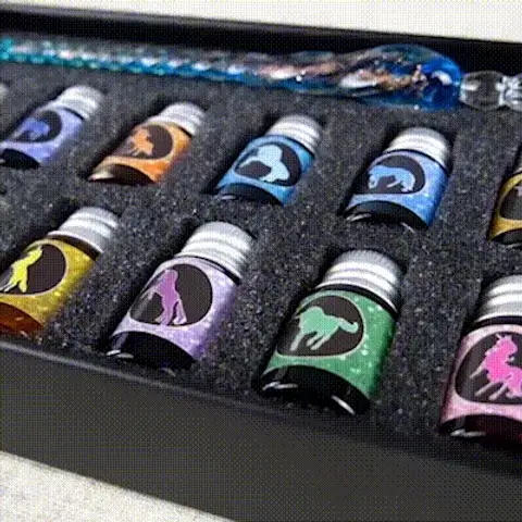 Calligraphy Glass Dip Pen Ink Set