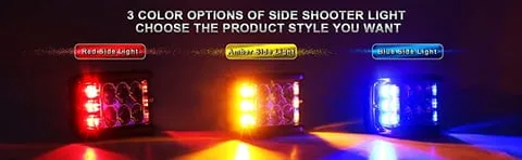 Car Dual Sides LED Dual Color Light