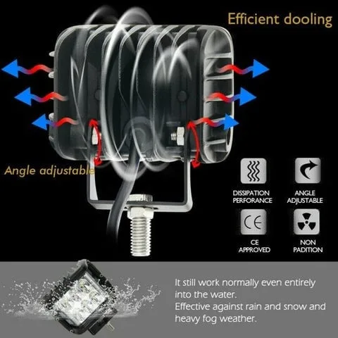 Car Dual Sides LED Dual Color Light