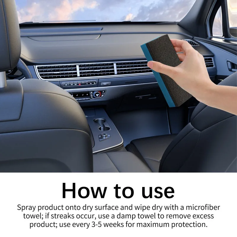 Car Interior Polish Cleaner – Deep Cleaning, Restores Shine & Non-Toxic Formula