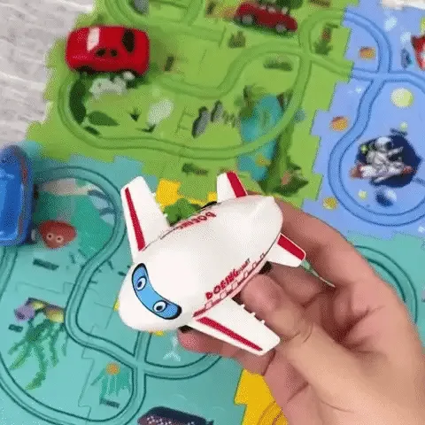 Children’s Educational Puzzle Track Car Play Set