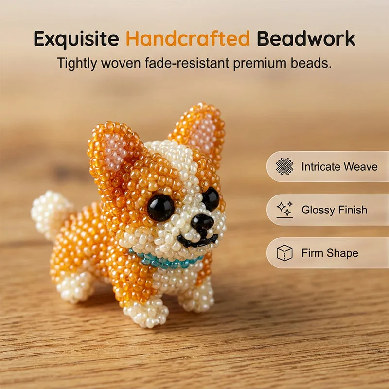 Colorful Beaded 3D Dog Model Kit