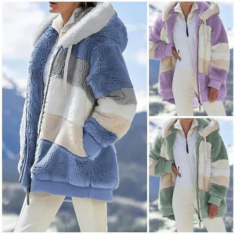 Contrasting Padded Coat