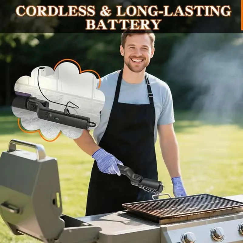 Cordless Electric BBQ Brush Cleaner