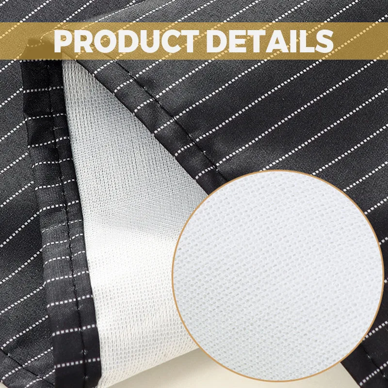 Cross-Back Waterproof Apron with Detachable Hand Towel