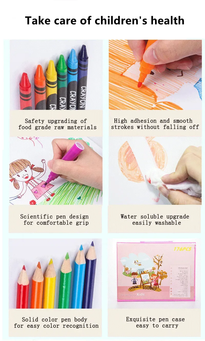 Deluxe 6-In-1 Art Creativity Set