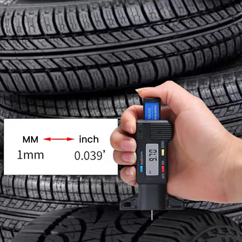 Digital Car Tyre Tire Tread Depth Gauge Meter