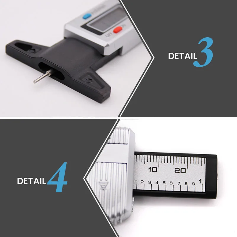 Digital Car Tyre Tire Tread Depth Gauge Meter