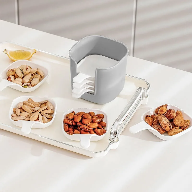 Dipping Sauce Plate and Holder Set