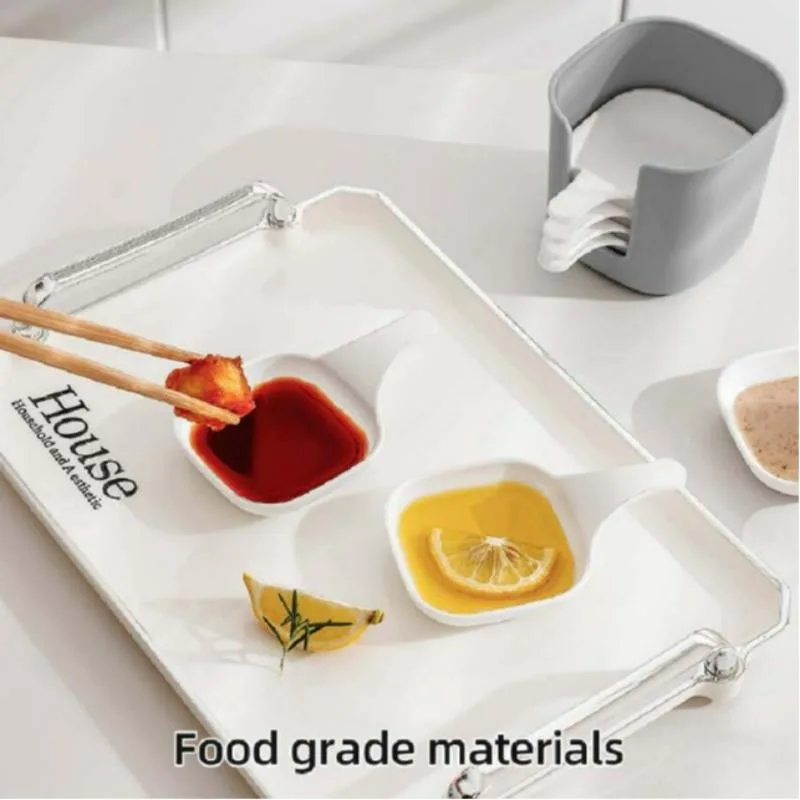 Dipping Sauce Plate and Holder Set