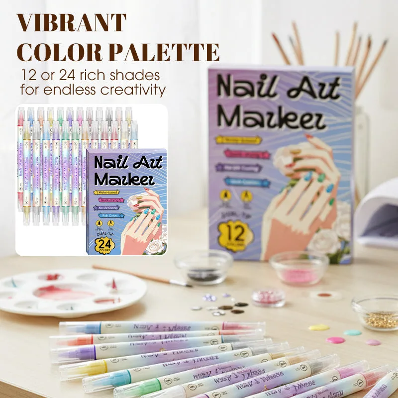 Dual-Tip Nail Art Pens