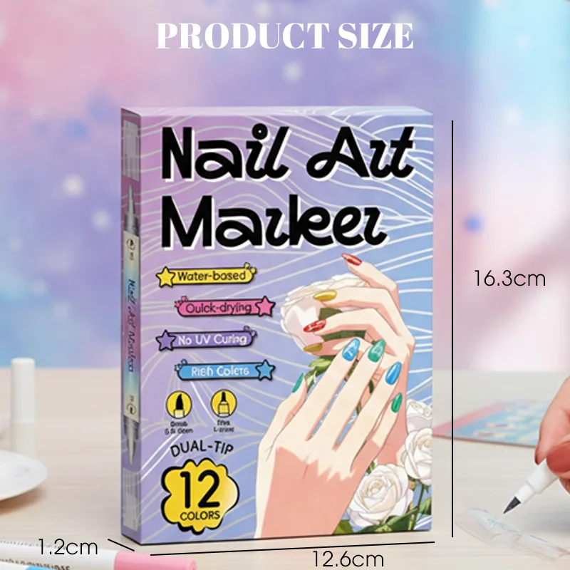 Dual-Tip Nail Art Pens