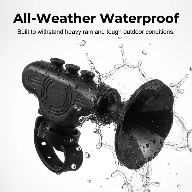 Easy-Install 120dB Electric Bike Bell with Remote Button