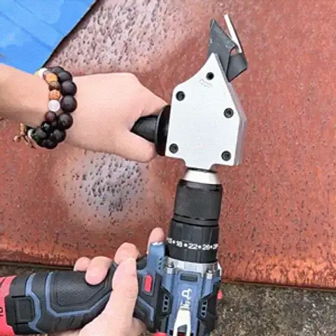 Electric Drill Sheet Metal Shears with Handle