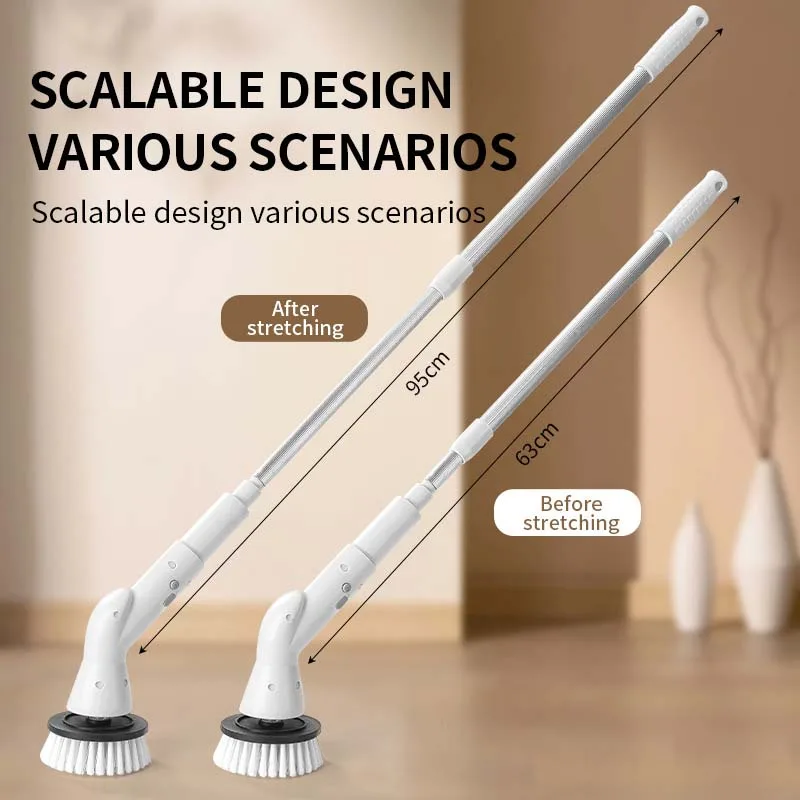 Electric Multi-Purpose Power Scrub Brush Set