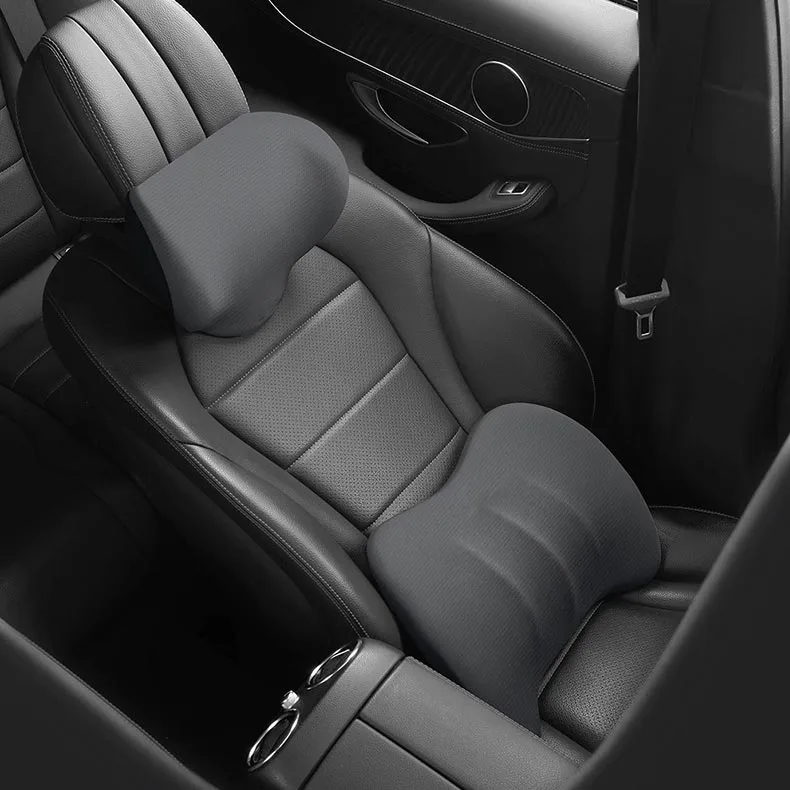 Ergonomic Car Seat Headrest & Lumbar Cushion