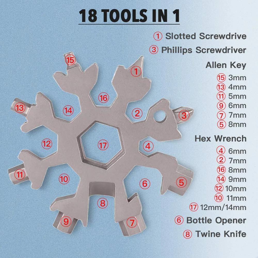 Fingertip Gyro Multifunctional Snowflake Wrench