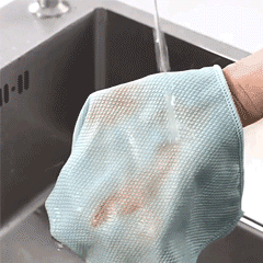 Fish scale rag towel