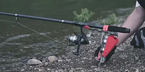 Foldable Fishing Rod Holder with Automatic Trigger