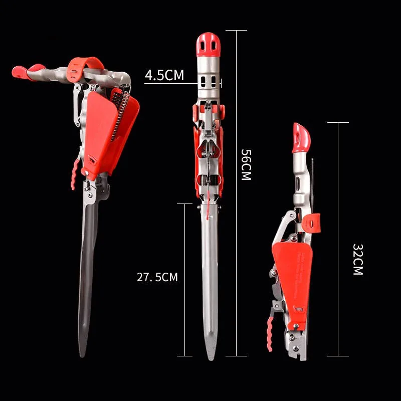 Foldable Fishing Rod Holder with Automatic Trigger